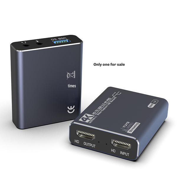

HDMI Video Capture Card, 4K HD, USB 3.0, Aluminum Alloy, Color: As Shown Other
