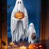 PVC Glass Clings for Bedroom Halloween Ghost Window Stickers Removable Wall Decals Peel And Decorative Stickers Clean Surfaces Stick Self-Adhesive