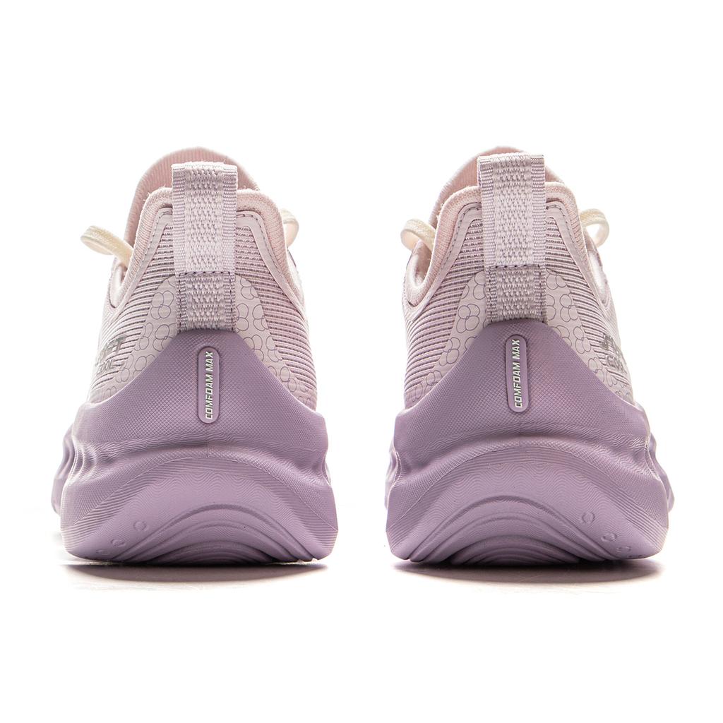 Li Ning Soft Cool 2 Comfortable Thick Sole Increase Height Breathable Lightweight Low Top Casual Shoes Women sneaker Light-Purple Pink AGLV010-9
