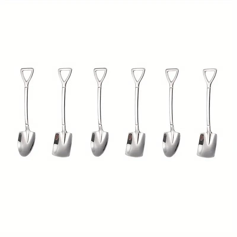 2Pcs/4Pcs/6Pcs/12Pcs Large Pack Kitchen Utensils And Tableware - Hotel And Restaurant Dessert And Coffee Spoons And Spatulas