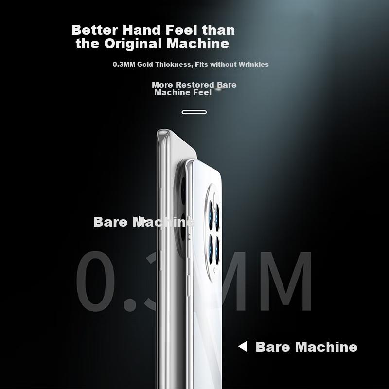 Phone Case for Huawei Mate50Pro, Mate50pro Shockproof, Anti-Fingerprint, Ultra-Thin, Full Coverage, Bare Phone Lens Protection, Fully Transparent