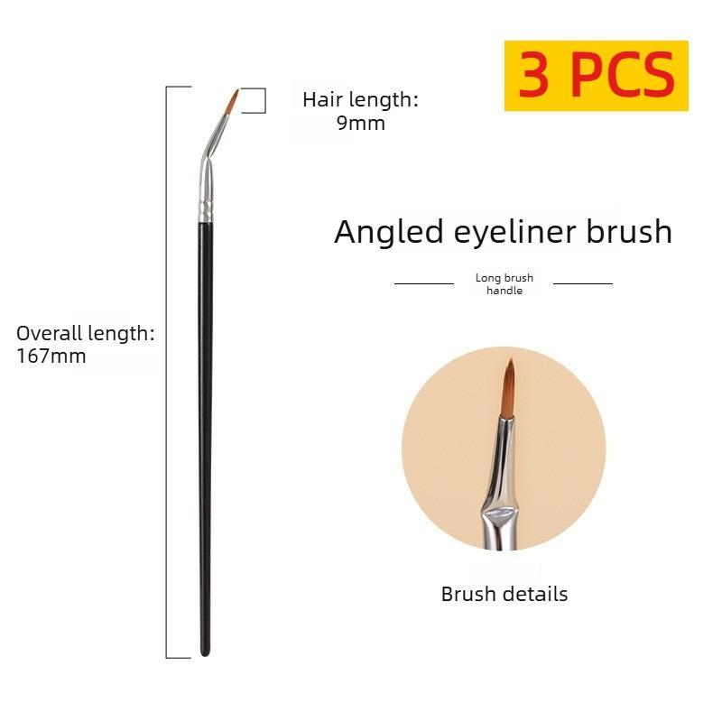 

3pcs Eyeliner Brushes Angled Liner Makeup Brush Pointing for Gel Liquid Powder Synthetic Hair Eyes Cosmetic Tools Blotting Brush