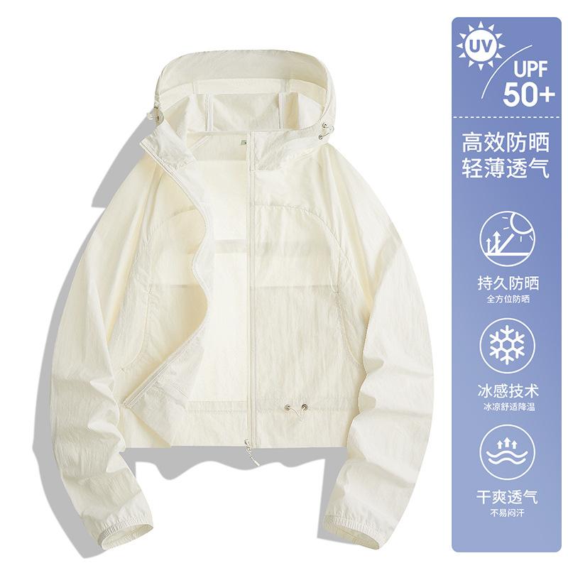 Sunscreen clothes women's new spring and summer outdoor casual style light and thin small man ice-feeling hooded thin coat
