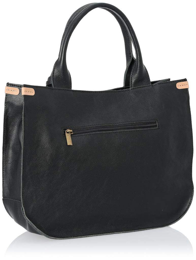 Thora Cow Leather Tote, 3A, Women's, 11883-BK, Black