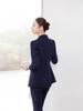 Women's Black Suit Set: Spring-Autumn Formal Workwear for Professional Occasions.