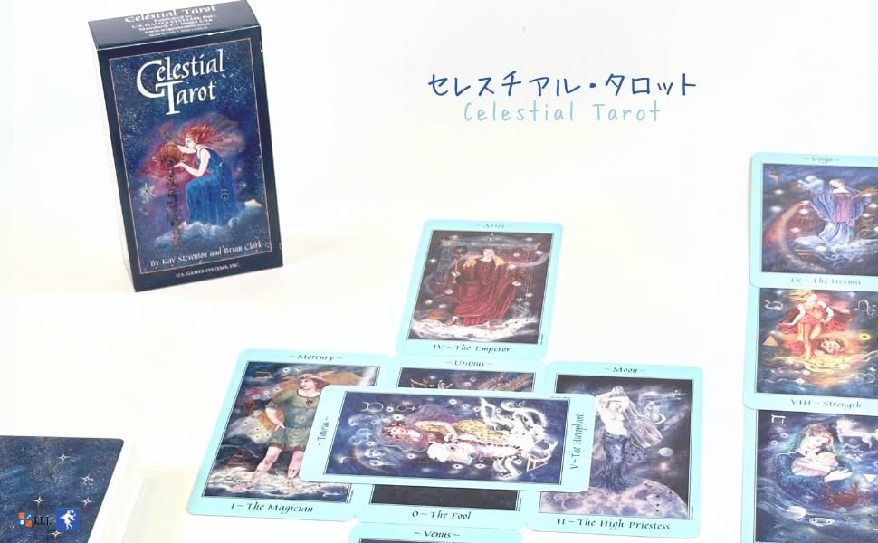 Tarot Cards 78 Pieces Tarot Fortune Telling Constellation Astrology Japanese Explanation Manual Included I.I.J [Celestial Tarot] [Genuine Product]