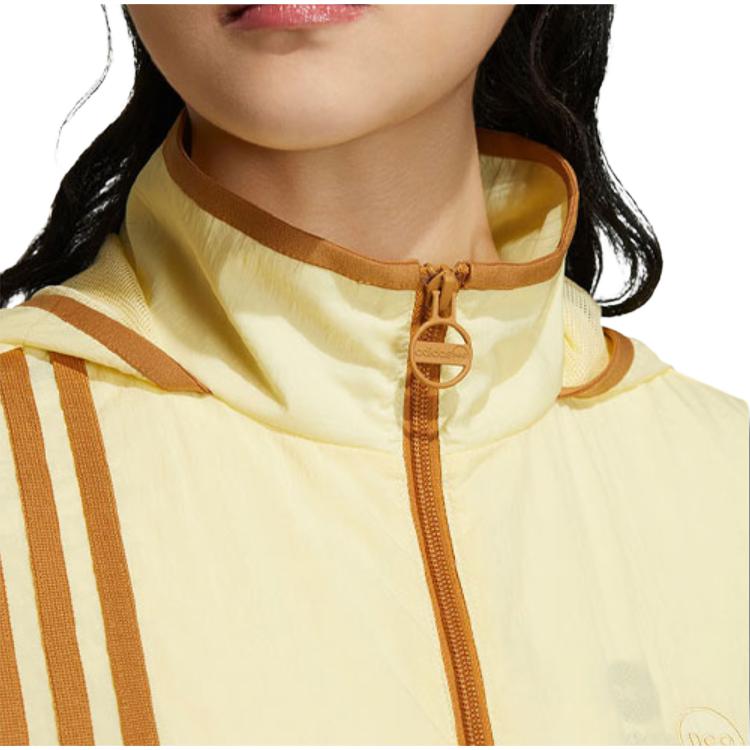 adidas Neo Gestreifte Freizeitjacke Damen Oberbekleidung Gelb HN2329