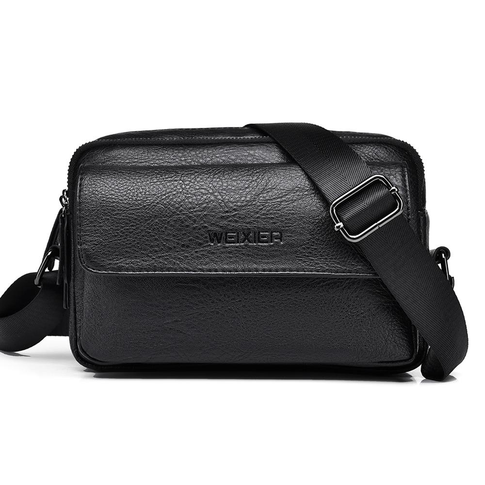 

WEIXIER Мужская сумка через плечо, маленькая сумка через плечо чёрный