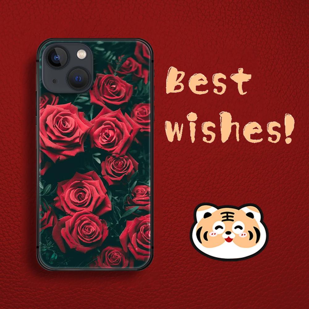 Rose Fashion Art Rote Handyhülle Für iPhone Samsung Galaxy Redmi Xiaomi Note S A 16 15 14 13 12 11 20 21 22 23 53 54 Pro Plus Ultra Silikonhülle