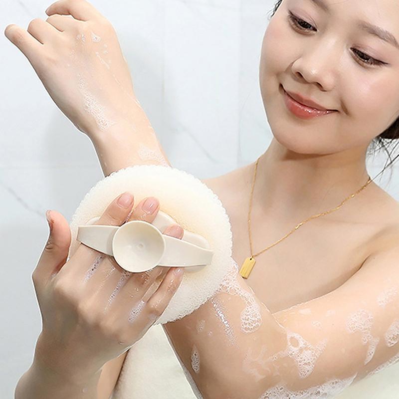 Badehandtuch Schlammschwamm Badezimmerzubehör Runde Sonnenblume Duschball Superweicher Massage-Badeball Mit Saugnapf-Bürste