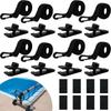 18/24Pcs Heavy-duty Solar Cover Attachment Kit Straps  for Inground Swimming Pool