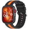 Stylish Striped Sport Watch Band Breathable Soft Silicone Accessory For Watch Fit 3 Workout And Daily Wear Compatibility