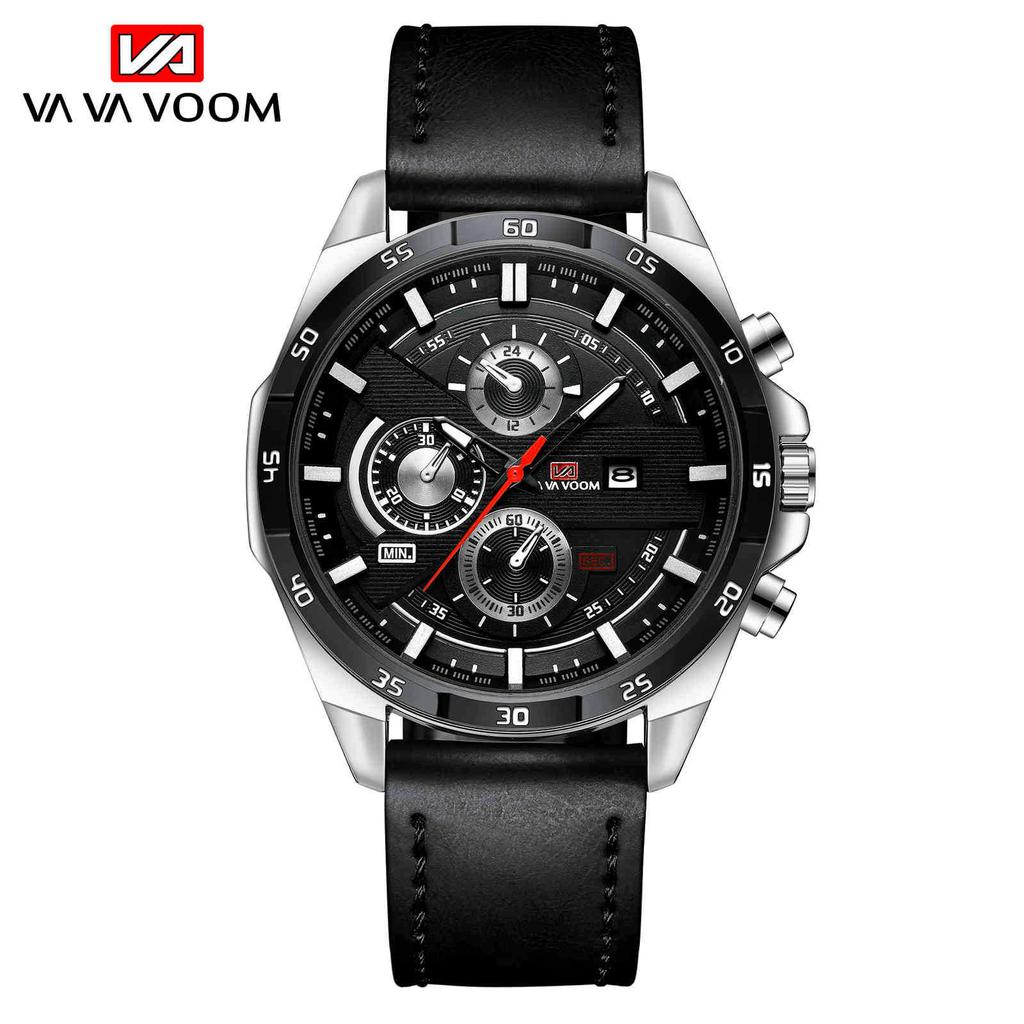 Men's Waterproof Outdoor Sports Leisure Watch Student Belt Calendar Watch