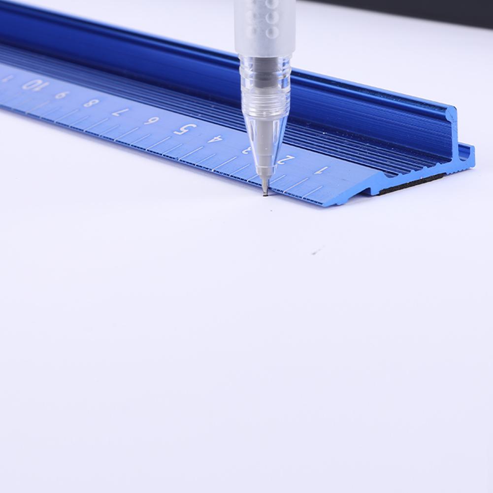 20CM 30CM 45CM 60CM Cutting Ruler  Anti Slip Metal Safety RulerAluminum Alloy for Drawing and Leather Cutting Auxiliary
