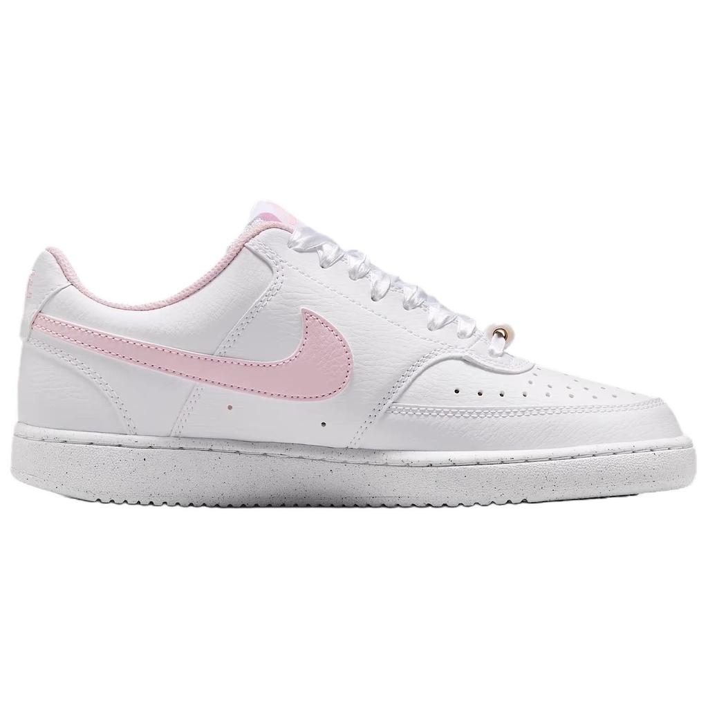 Nike Court Vision Breathable Support Low Top Skateboard Shoes Women's Pink White IB6652-101