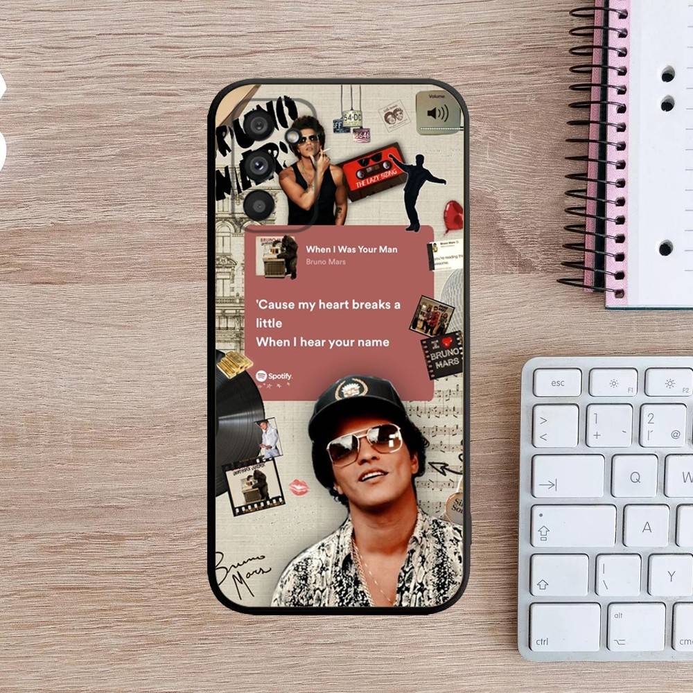 B-Bruno M-Mars Singer Phone Case For Samsung Galaxy A13,A21s,A22,A31,A32,A52,A53,A71,A80,A91 Soft Black Cover