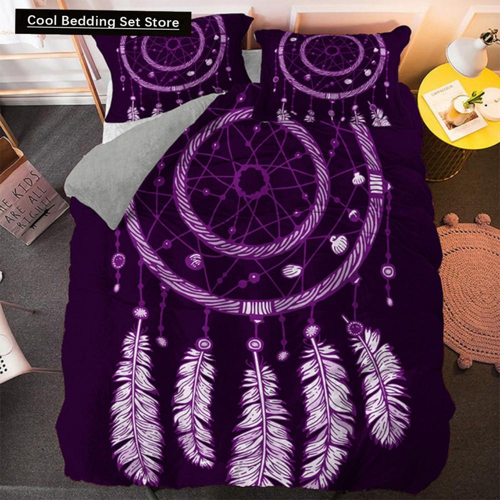 Comforter Bohemian Dream Bedding Set King Queen Size Colorful Catcher With Polyester For Teens Girls