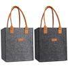 Felt Wine Carrier Bag 6 Partitions Wine Bottle Tote Bag Travel Hand Beer Bag Reusable Protect the Bottle For Picnic Party