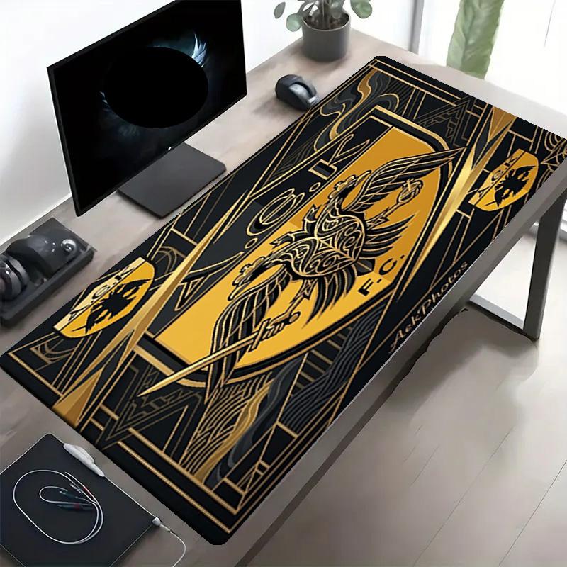 AEK Athens FC Print Mouse Pad, Anti‑Slip Desktop keyboard Mat, for PC Laptop Gaming Working Daily Use, Cool Festival Surprise Gift