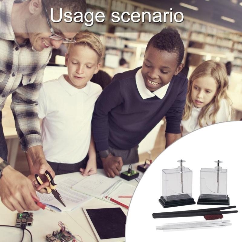 Educational Static Electricity Electroscope Static Electricity Generator Static Electricity Demonstrator for Science Lab
