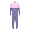 Women's 2-piece Striped Tracksuit Comfortable Hoodie Jogger Sweatpants Yoga Workout Tracksuit Set