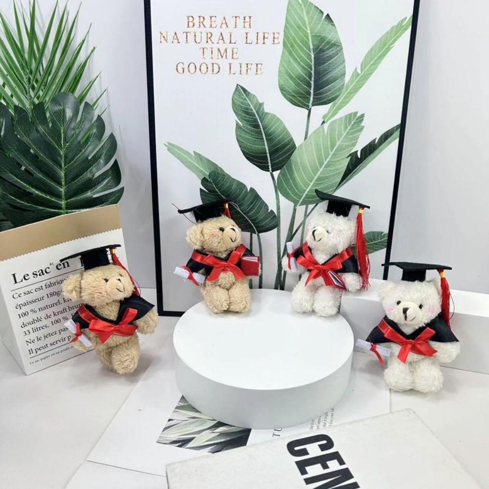 13cm Graduation Bear Dr. Bear Cartoon Lovely Bear Soft Graduation Bear Dolls  Kindergarten
