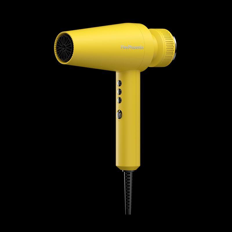 Fire Phoenix Hair Dryer M2 Barber Shop Hair Salon Dedicated for Hair Stylist For Home High Power Anion High Speed Hair Dryer M2 Mousse Yellow, 2000W, 2m Wire Home Edition