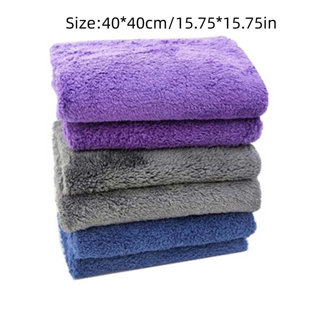 Car Detailing Car Cleaning Cloth Plush Washing Rag Extra Microfiber Towels Edgeless Cleaning Towel