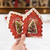 10Pcs 3D Christmas Greeting Card Creative House Shape Postcard Card Merry Christmas Decoration For Home New Year 2026 Gift Cards