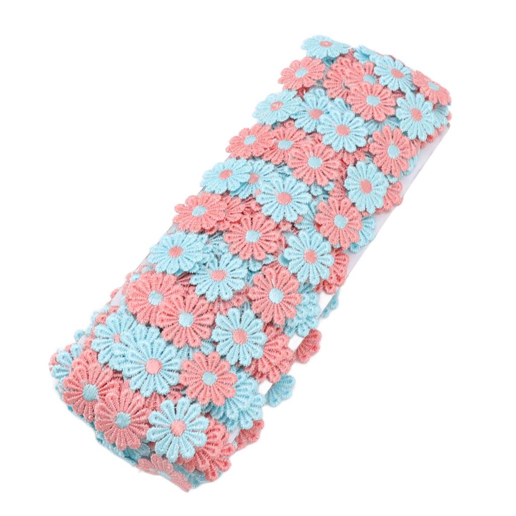 Daisy Flower Lace Trim 15 Yards Exquisite Beautiful Lace Fabric for DIY Crafts Gift Wrapping