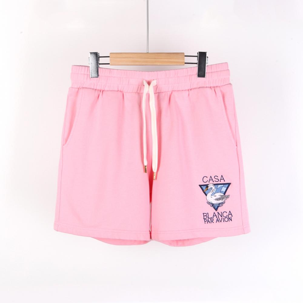 

22FW Шорты Casablanca Полубрюки PAR AVION Розовые MF22JTR00305