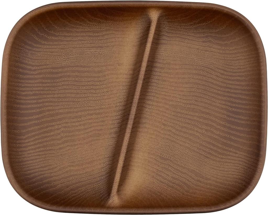 Set of 3 Showa NHhome Square One Plates with Rectangular Clean Made In Microwave and Dishwasher Ideal for Outdoor Activities and Barbecues (CC)