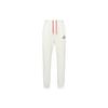 Nike Solid Color Logo Label Drawstring Lace Up Elastic Cuff Fleece Lined Knitted Sweatpants Women's Mountain White (Unisex)