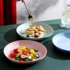 20cm Wheat Straw Round Plate - Durable Tableware for Home & Restaurant: Candy, Vegetable, Fruit, Dumplings.