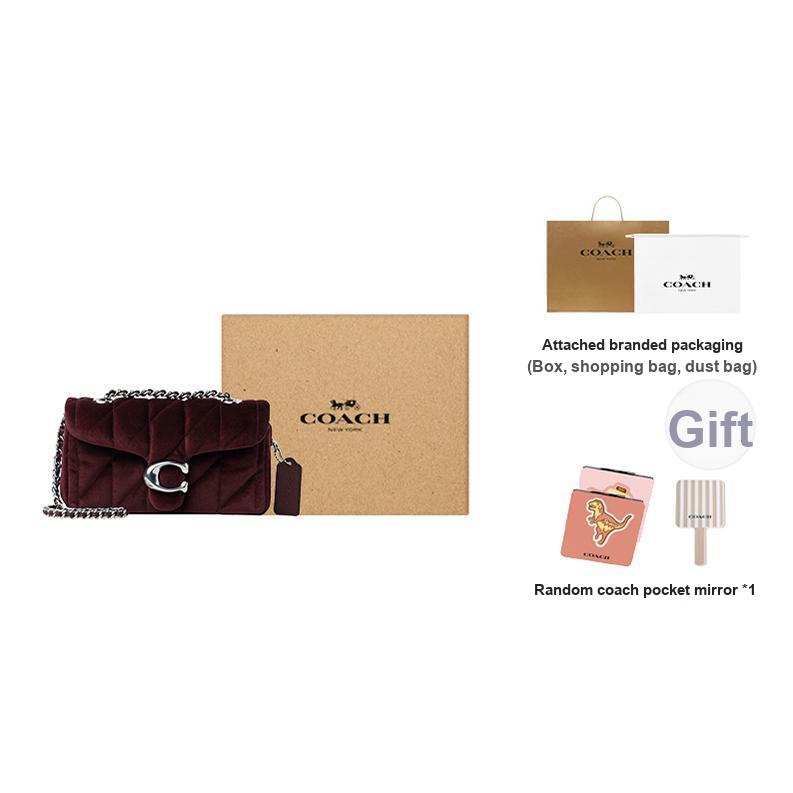Coach Tabby 20 Sac bandoulière en tissu avec logo classique Petit sac pour femme Mellow CW608-LHMER