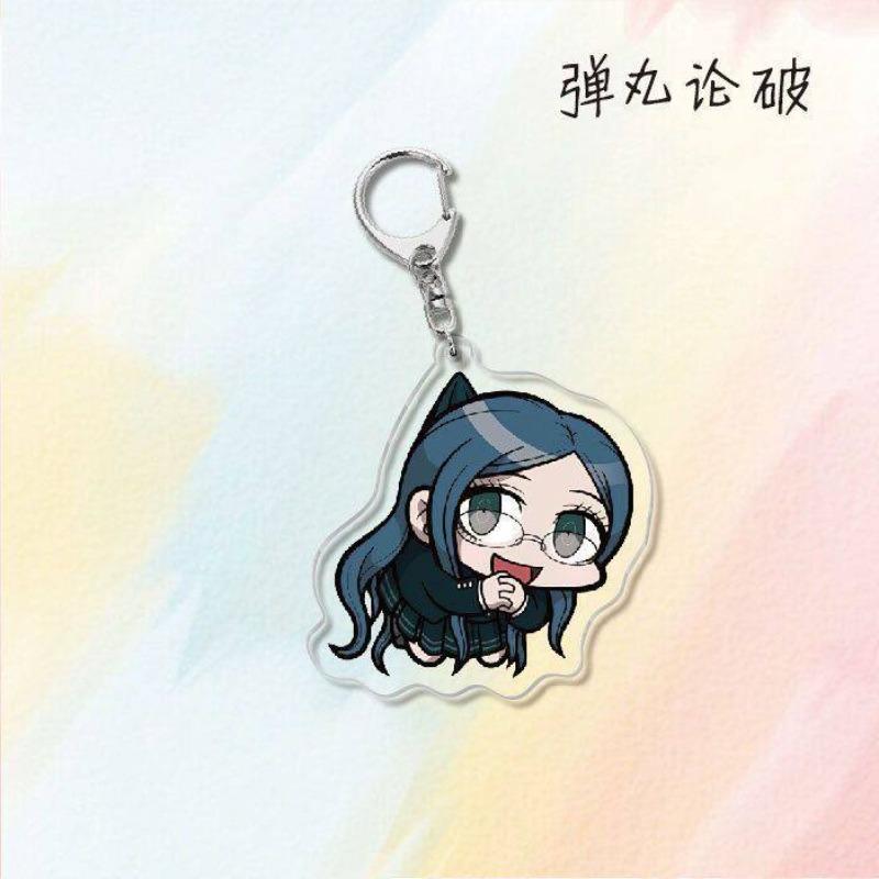 Danganronpa 1 Monokuma Naegi Makoto Acrylic Keychain, Creative Campus Anime Gift Accessories