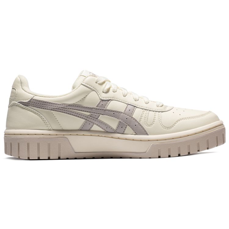 ASICS Court MZ Beige Grey Unisex Sneakers Cream White 1203A127-751