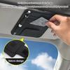 Premium Leather Jeep Car Sun Visor Organizer Card Pen Holder for Renegade Wrangler JK Grand Cherokee Auto Interior Accessories