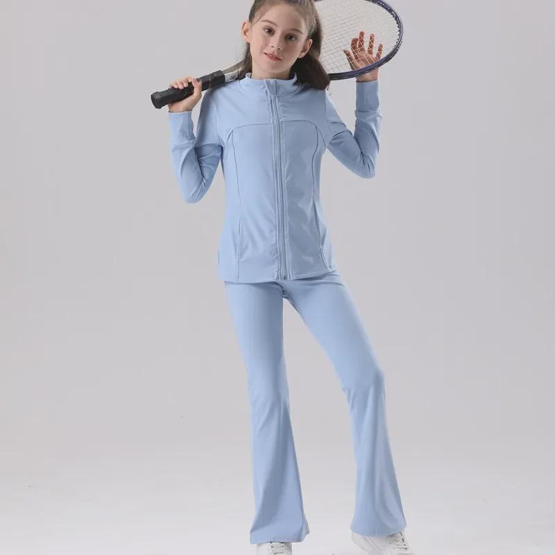 European & American UV-Proof Breathable Women's Yoga Jacket for Autumn/Winter - Solid Color, Long-Sleeved, Sports & Outdoor Use