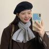 Knitted Cross Scarf Solid Color Neck Warmer Neck Guard Shawl Neckerchief Wrap  Girls