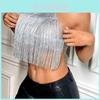 Sexy Womens Mesh Tank Top With Tassels And Glitter For Summer 2025 Beauty Enthusiasts