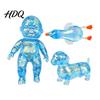 Duck Squeeze Toy 3Pcs Stress Relief Soft Stretchy Jellyfish Dog Baby Portable Ball Pizza Bun Ice Cream Waterdrop Cube Sensory Pinch Party Favors