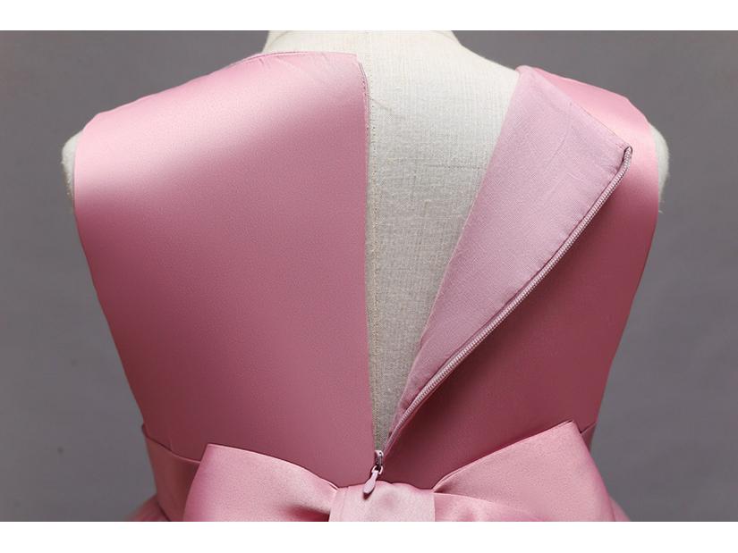 Robe de princesse formelle à manches longues pour enfants pour récital de piano, demoiselle d'honneur, fête ou anniversaire