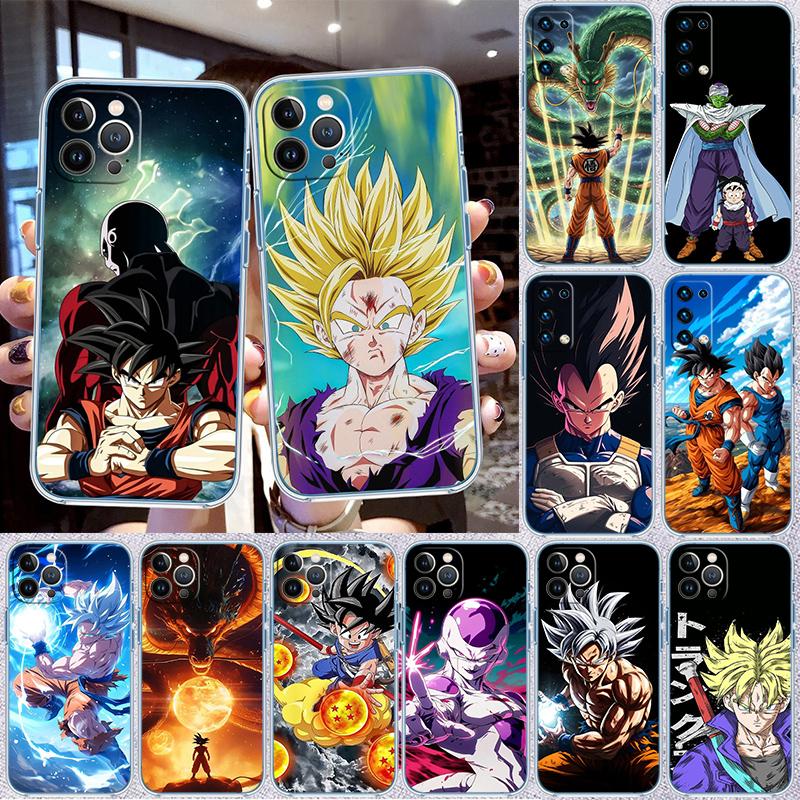 Dragon Ball Goku Transparent Phone Case for Motorola Moto G7 G8 G9 G84 G85 G73 G24 G15 Z2 Play Power Plus