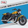 Maisto 1:18 Harley Davidson Sportster Iron 883 Legierung Klassisches Motorradmodell Druckguss Metall Motorradmodell Kinderspielzeug Geschenk