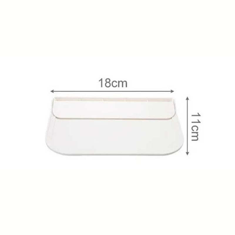 1pc Foldable Wall-mounted Shelf, For Bathroom, Toilet, Kitchen, Bedside, No Drilling Phone Storage, Wifi Router Storage