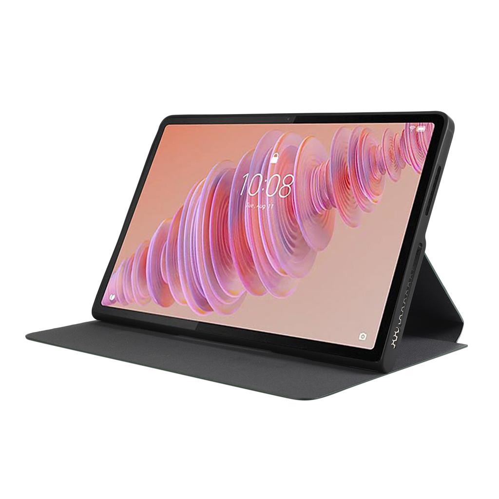 Für Lenovo Tab Plus Stoßfestes Etui PU Leder Tablet-Hülle mit Ständer