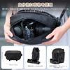 Ulanzi Camera Shoulder Gadget Crossbody Digital Storage Bag with Adjustable Dividers for PC Mobile Storage Case for iPad Charging USB SD Camera