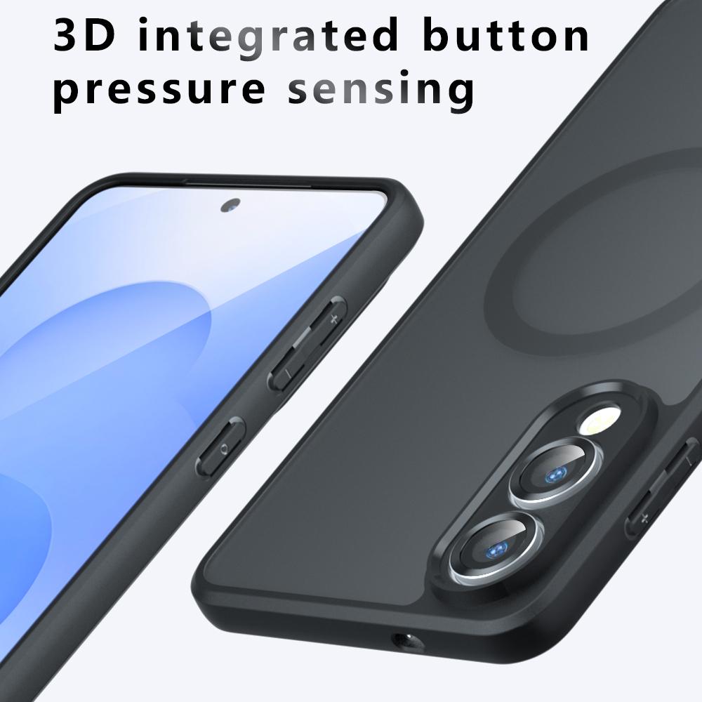 New TPU+PC Magnetic Wireless Charging Case For Samsung Galaxy S25 Edge S25Edge 5G Shockproof Matte Back Cover Coque