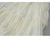 French Retro Crinkled Lace High-Waisted A-Line Layered Skirt for Women, 2026 Spring Collection